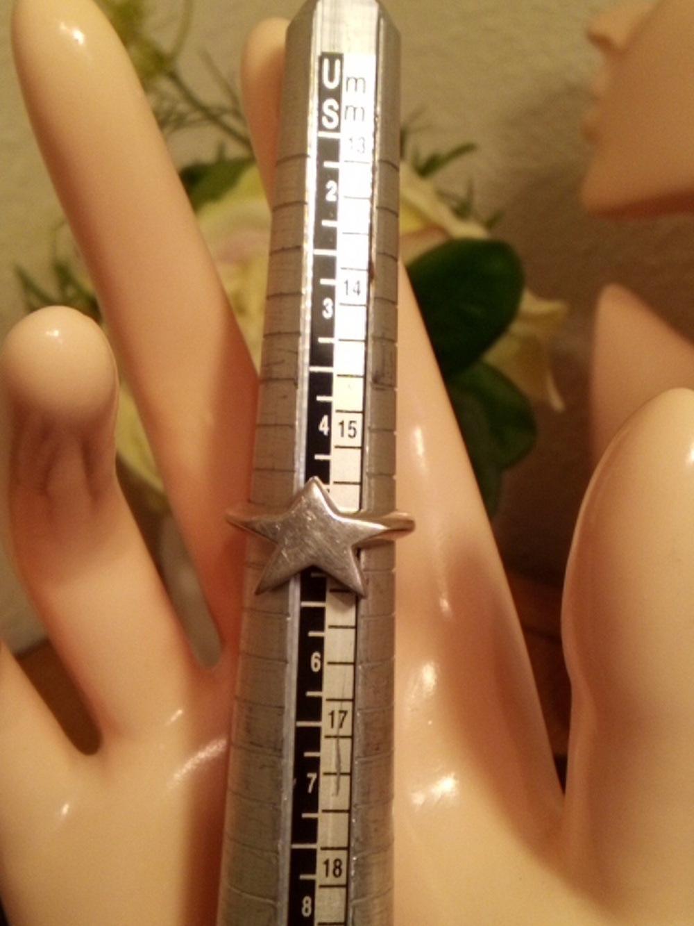 Star Accent Silver Ring